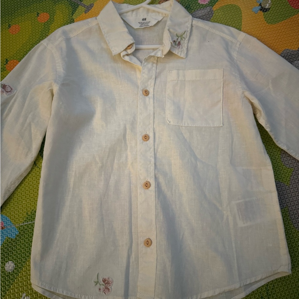 H&am kids long sleeve button up